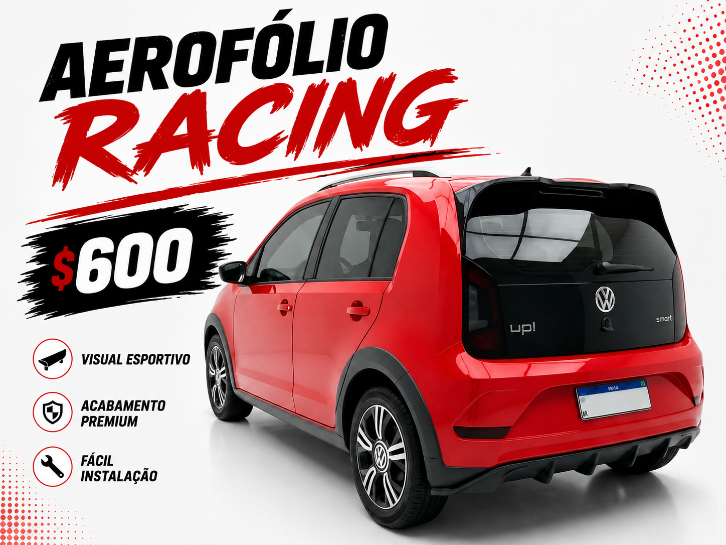 Aerofólio UP modelo racing